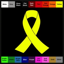 Ribbon Sticker - Buy 1 Get 1 Free - Tribute Awareness Decal - BOGO