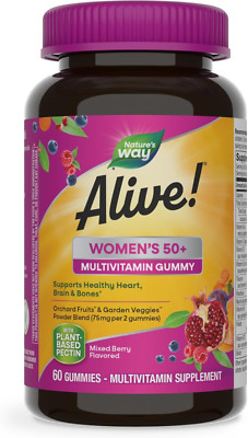 Nature'S Way Alive! Women S 50+ Gummy Multivitamin, Supports Multiple Body Syste