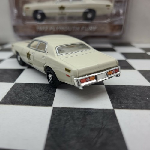 GREENLIGHT 1977 PLYMOUTH FURY car Dukes of HAZZARD COUNTY SHERIFF Roscoe Enis 34 - Picture 7 of 12