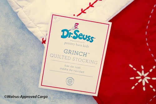 POTTERY BARN KIDS GRINCH QUILTED CHRISTMAS STOCKING -NWT- HELP ME! I’M FEELING! - Picture 7 of 9