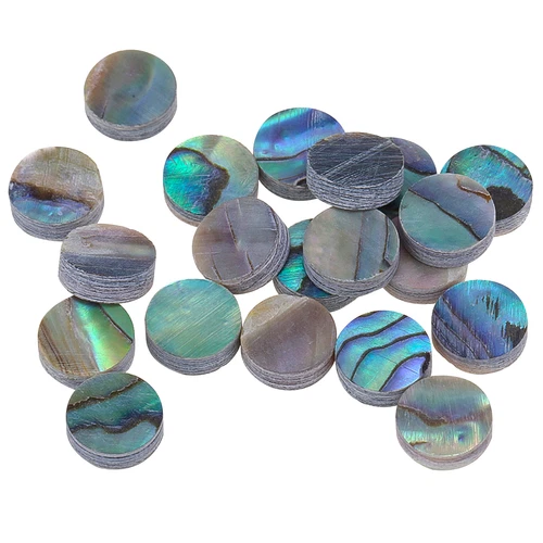 Musiclily Pro 20Pcs 6.35mm Natural Paua Abalone Shell Guitar Fretboard Inlay Dot