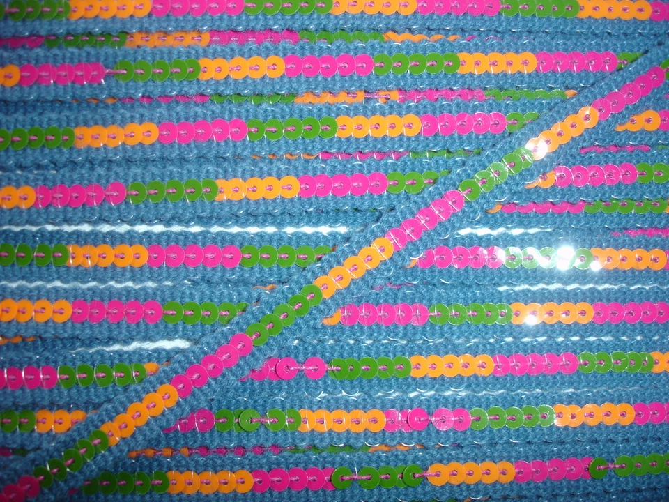 LINNE 5,00m Paillettenband 0,70€/m bunt DF63