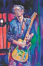Keith Richards by: David Lloyd Glover Mini Poster- 11" x 17"