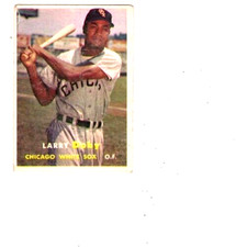TOPPS - 1957 LARRY DOBY - O.F. - CHICAGO WHITE SOX -  TOPPS #85  TRADING CARD