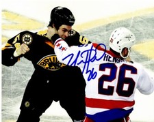 Matt Hendricks Signed Autographed Washington Capitals 8x10 inch Photo Hockey COA