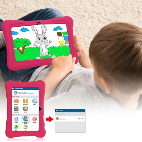 2024 NEW Kids Tablet 7 Inch, Android 12, 32GB Storage, Bundle, WIFI, Free Case - Picture 2 of 12