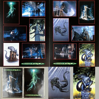 1998 Movic Tristar Godzilla Zilla 12pc Kaiju Postcard Set A & B Japan Import