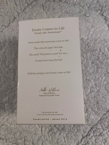 Hallmark Ornament 2012 Frosty the Snowman - Frosty Comes To Life NEW - Picture 2 of 7