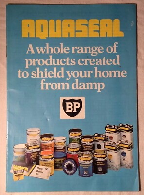 Sammlerstück Vintage BP ''Aquaseal'' Produktkatalog/Anleitung/Prospekt um 1979