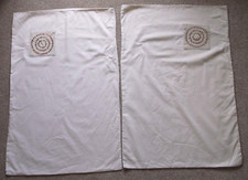 2X GEORGE PILLOW COVER CASES POLY COTTON PAIR PACK PILLOW COVER. 48cm Wide x75cm