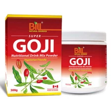 Bill Natural Sources Super Goji Drink Mix Powder Blueberry Flavor 300g NEW