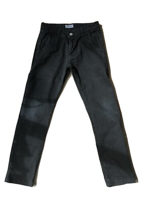 Italienische Designerhose Jeans schwarz Paolo Pecora Milano 10 y 140 Jungen Hose