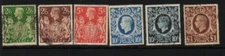 Great Britain 1939 Geo V1 High Values 476/478b Used "A"