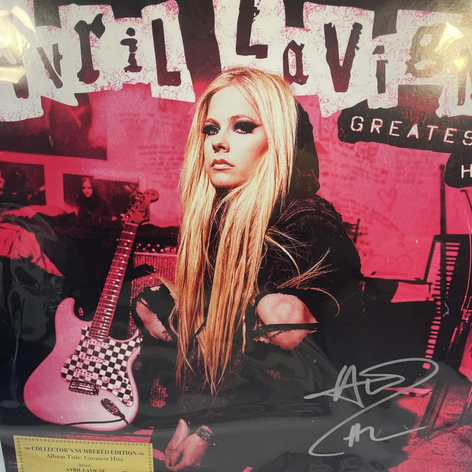 Avril Lavigne Greatest Hits Vinyl 2xLP Hand Signed & 411 /2000 JSA Cert - Image 4 of 4
