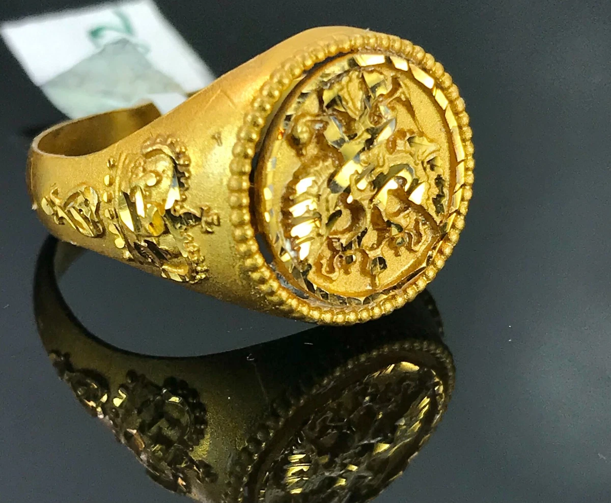 22k RIngs Solid Gold Elegant Phoenix Design Ladies Ring Size R2052