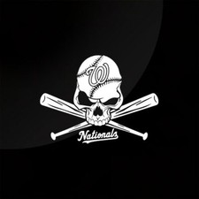 Baseball Washington Nationals Skull Vinyl Die Cut Car Decal Sticker 7
