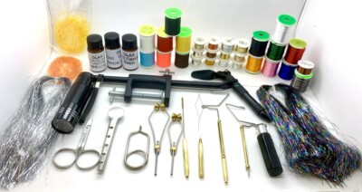 OLYMPIAN KIT MONTAGE de Mouches, Étau,Torche,Thread,Tinsel,Floss