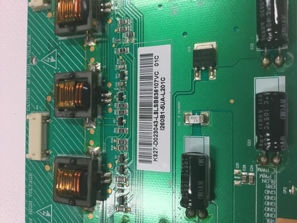 Placa inversora de retroiluminación Vizio 26" VA26L 26LG3000 26LV610U SK-26H735S 27-D023043 Foto 2 de 4