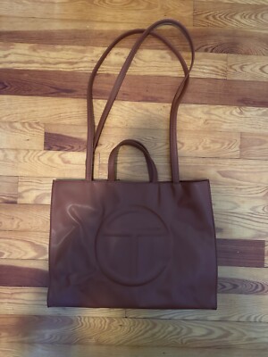 Telfar Large Shopping Bag In Tan, New Without Tags