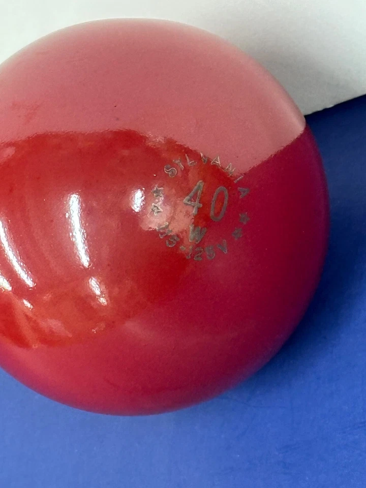 NEW 40A19/R 40W 120V E26 Ceramic RED Non-LED Party LIGHT BULB LAMP NEW 11841 - Image 2 of 4