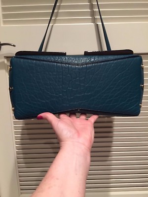 【関税&送料込】Jimmy Choo Pareo JIMMY CHOO TEAL GREEN Leather Cheetah Leopard Print Pony