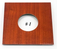 1 LENS BOARD 4x4" of Hard MDF (Cherry veneer) for WISNER, or CALUMET4x5", for #1