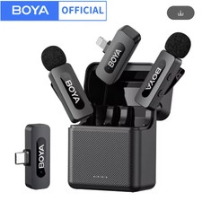 BOYA BY-V Professional Wireless Lavalier Mini Microphone - iPhone, Android, More