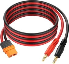 XT60 to 4.0mm Banana Plug Cable YACSEJAO 3FT/1M 14AWG RC Plugs 4mm to... 