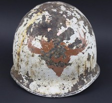 USA M1 Stahlhelm Wintertarn Elch Geweih Emblem Camo WW2 WK2 rar Deer