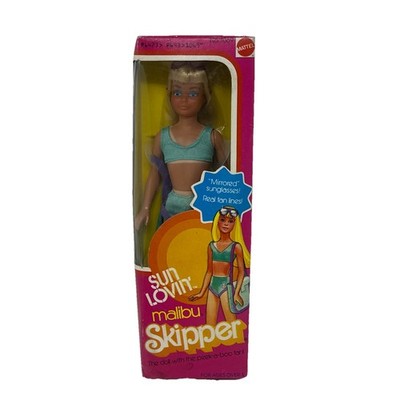 Sun Lovin' Malibu Skipper Doll with Peek-A-Boo Tan. Vintage 1978