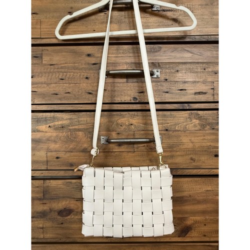 Anthropologie Woven Crossbody Bag Women's One Size Faux Leather Purse Boho Chic - Picture 2 of 12