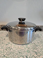 Vtg Duncan Hines 3 Qt Stock Pot 3 Ply 18-8 Stainless Steel USA Made Regal Ware