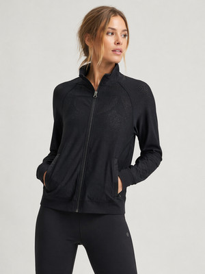 $148 LULULEMON Perforated Zip Adapted State Track Jacket - Black