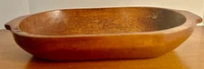 Antique Vintage Wood Hand Carved Wood Dough Bowl  17 1/2" Handles