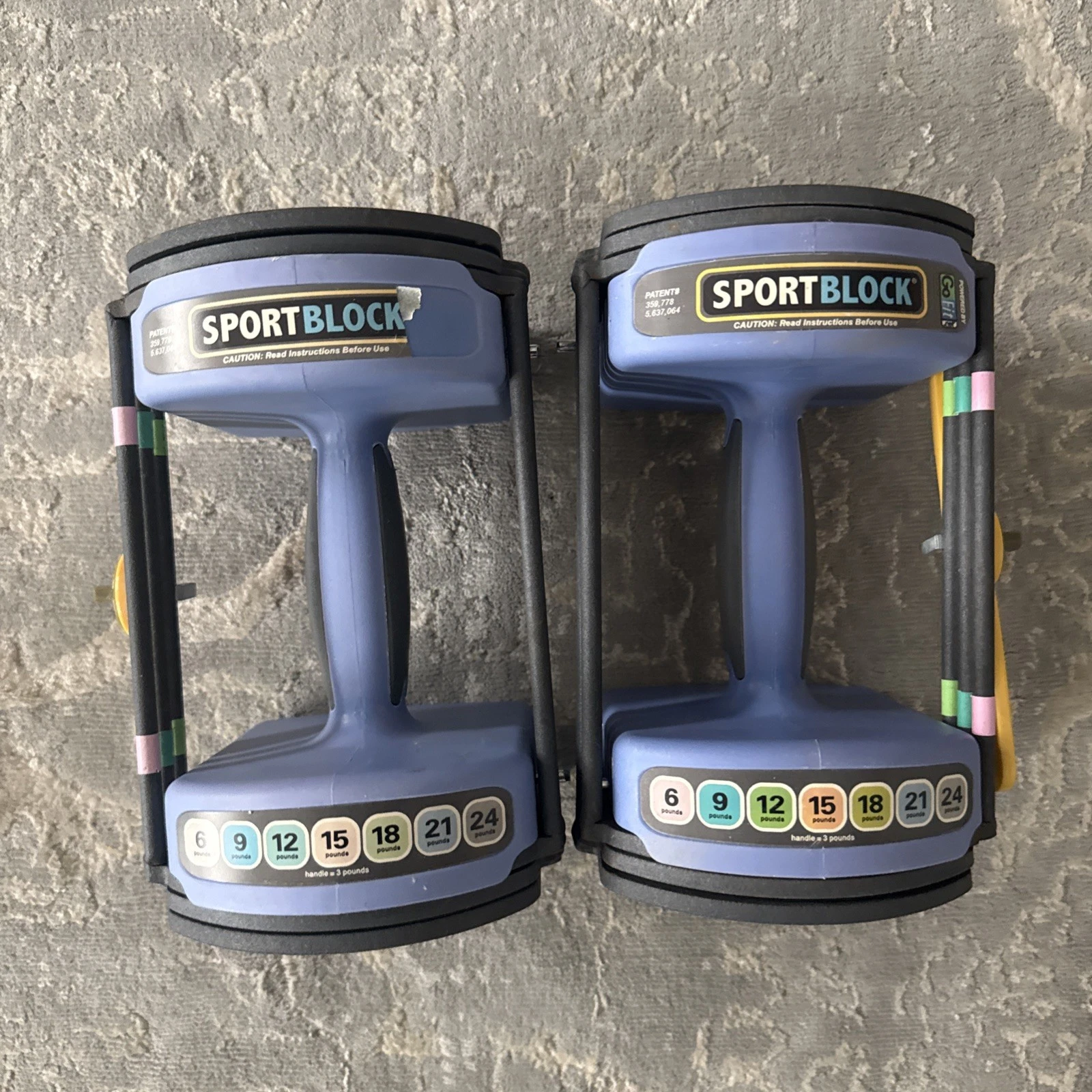 Sport Block Personal 3-12Lbs Adjustable Dumbbell Weights Set Of 2