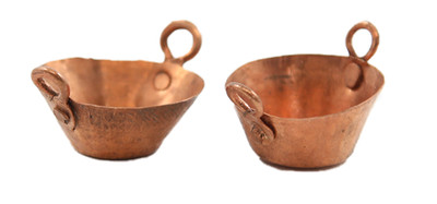 Dolls House Copper Jam Pans Pioneer Cookware Kitchen Pot Camping Wagon Accessory