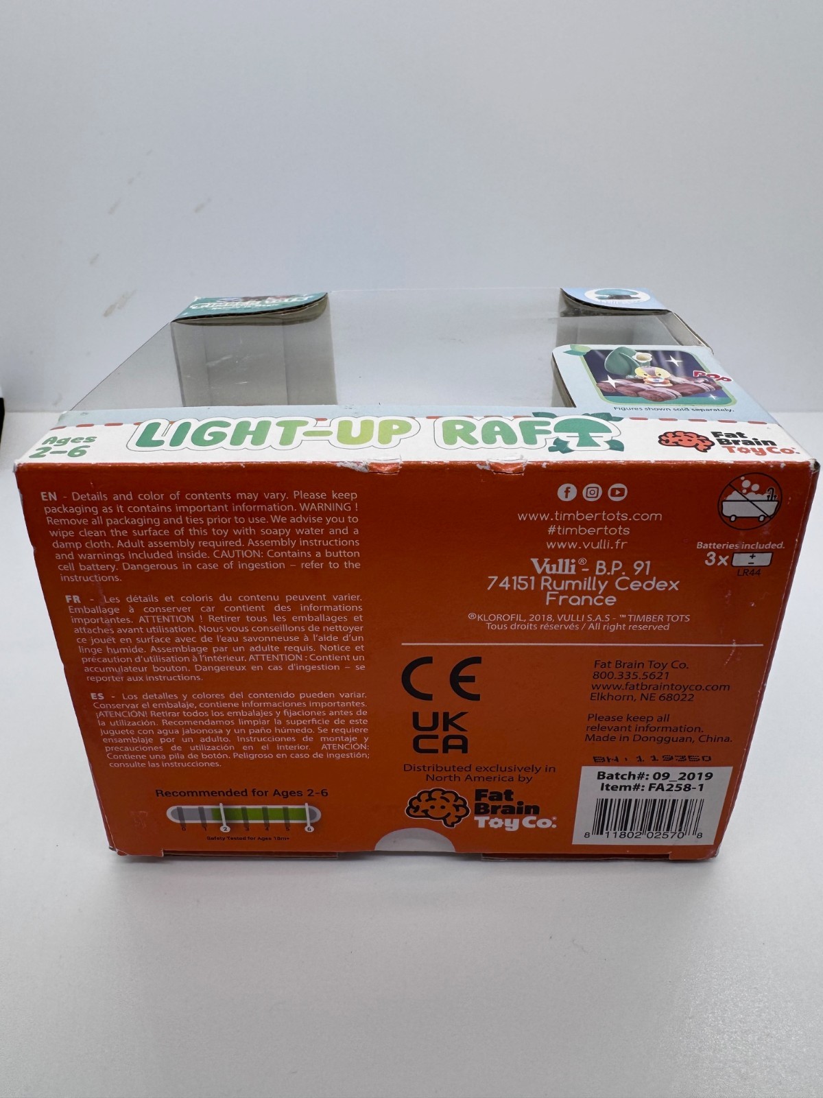  Fat Brain Toys Timber Tots Light-Up Raft with Duck Toddler Baby Toy BRAND NEW!