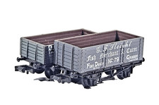 Job Lot Of 2x Graham Farish N Gauge Open Coal & Fish Carrier Model Wagon Unboxed