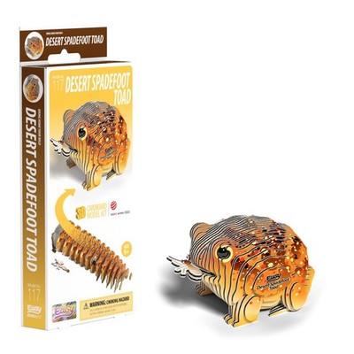 EUGY D5081 Desert Spadefoot Toad 3D Model Craft Kit,