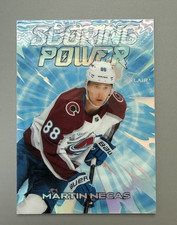 Martin Necas 2025-26 Upper Deck Flair Scoring Power Spectrum 34/99 Avalanche