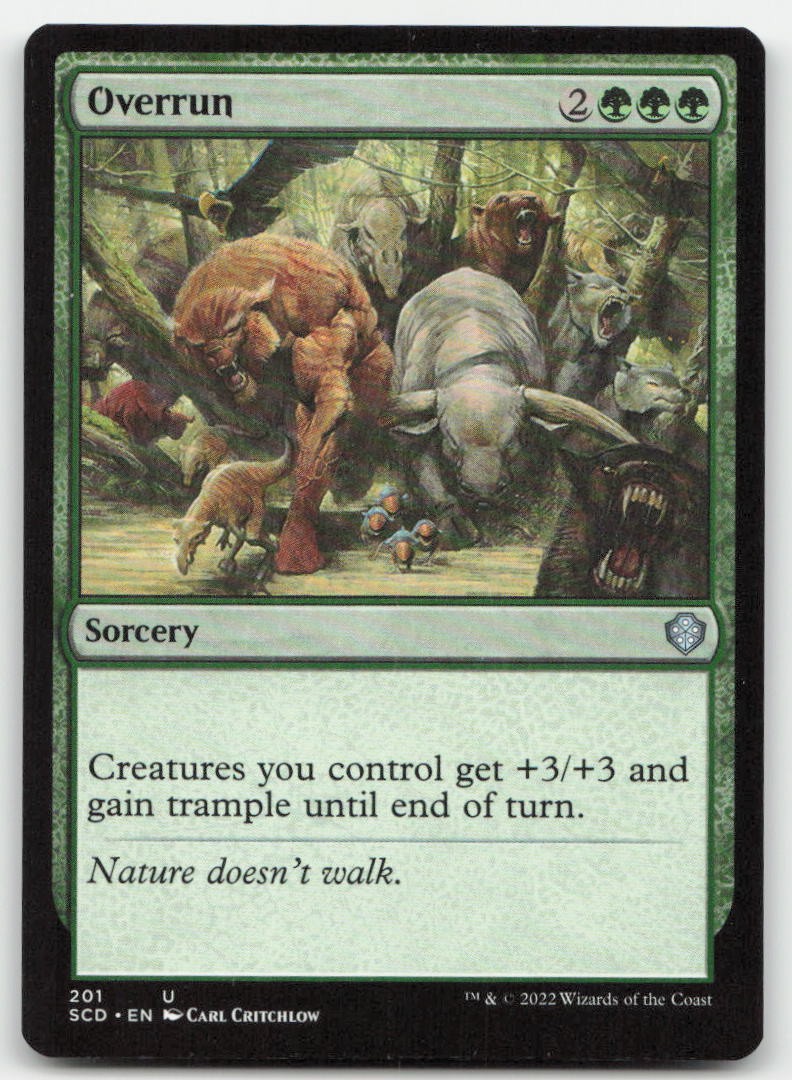 Overrun 201 SCD Starter Commander Decks Magic MTG NM