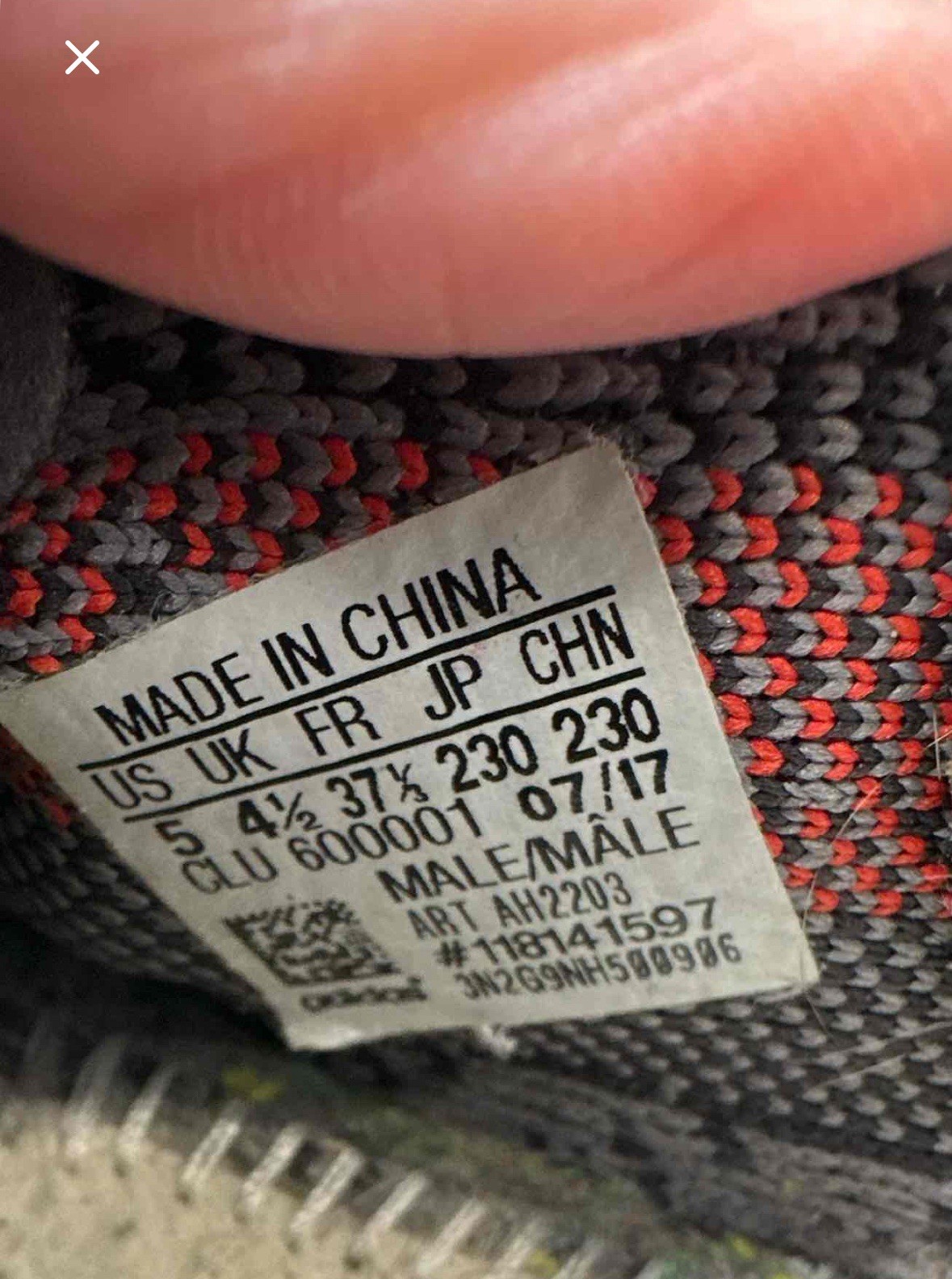 Adidas Yeezy Boost 350 Gray Red 2017 Men’s Size 5 Kanye Athletic #S31-7 thumbnail 5