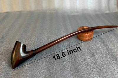 #ad Smoking tobacco long pipe Churchwarden handmade pipe $110.50