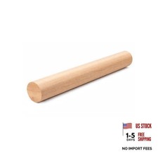 Premium Hardwood Round Wood Dowel 1.75" x 1"   Heavy Duty Unfinished Wooden   2