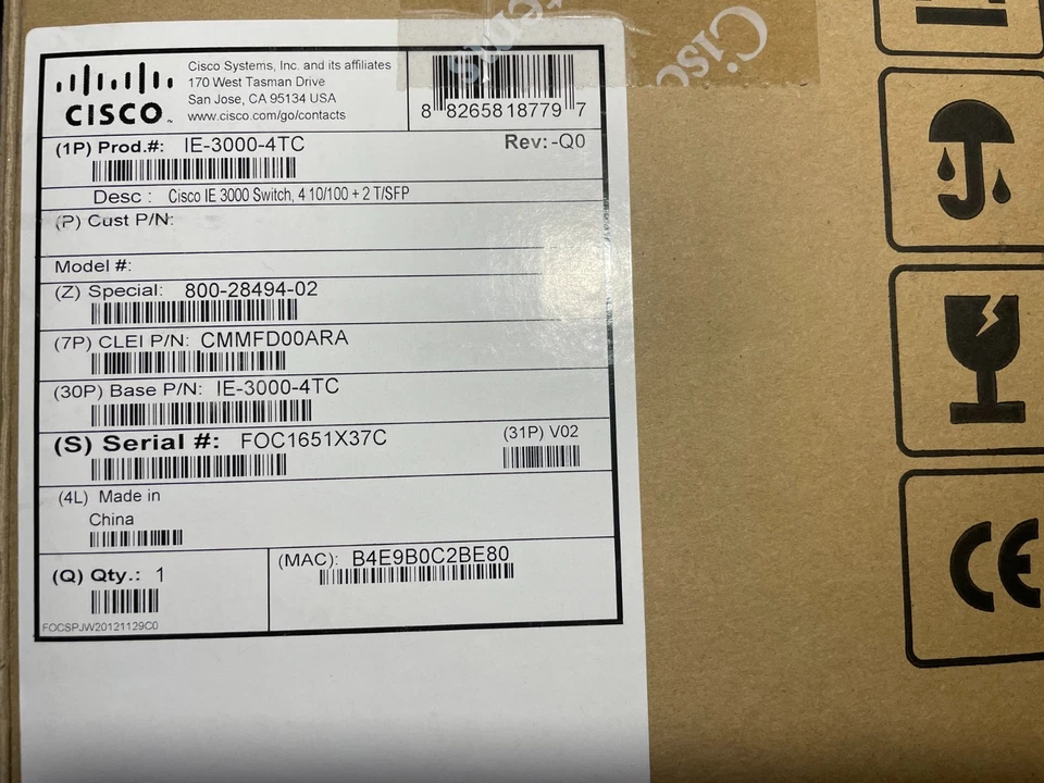 Cisco IE-3000-4TC 128 MB Industrial 4Ports Ethernet Switch NEU VERSIEGELT IN BOX *SE
