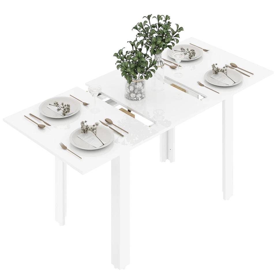 HOMCOM Extendable Dining Table, Seats 4-6 People Refurbished