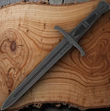 United Cutlery Honshu Crusader Fixed Knife 12" Black Polypropylene Construction