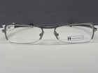 Freudenhaus Brille Titan Herren Damen gun metal rot Alegra NP:282€ Halbrand