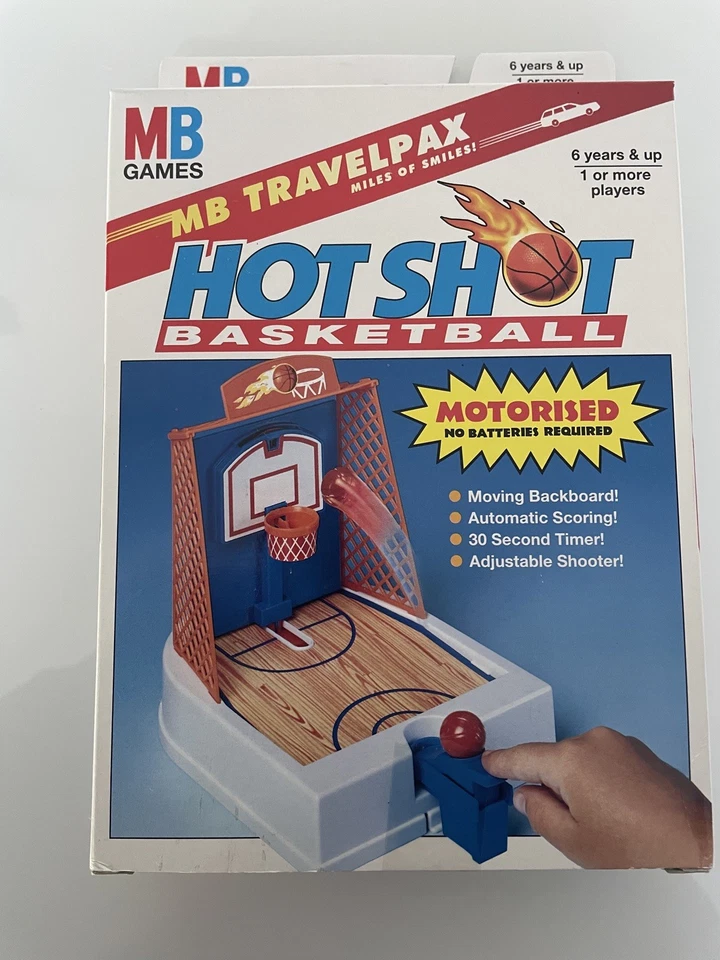 VINTAGE 1993 MB GAMES - MB TRACELPAX HOTSHOT BASKETBALL - NEW - Image 2 of 4