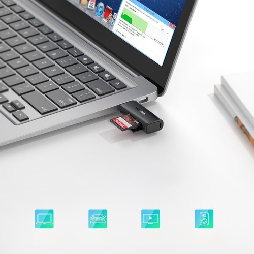 Ugreen Lettore Schede SD/TF USB 3.0 Alta Velocità Nero - Zdjęcie 6 z 7